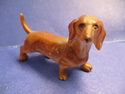 Vintage Miniature Dog Dascshund Doxie Figurine Sculpture • $7.50