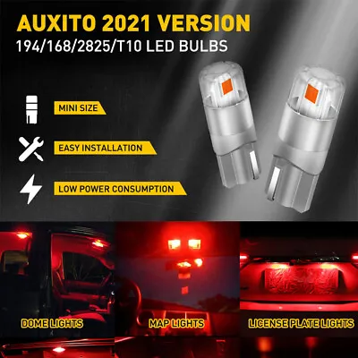 501 W5w Led Bulb Xenon T10 Number Plate Interior Side Light Capless Bulbs 12v • $10.44