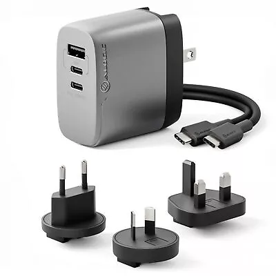 Alogic 3X67 Rapid Power 67W Multi-Country GaN Charger WCM3X67-SGR • $99