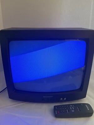 $59 • Buy SHARP 13  CRT TV Retro Gaming Color Television Model 13N-M100B W/ Remote AV