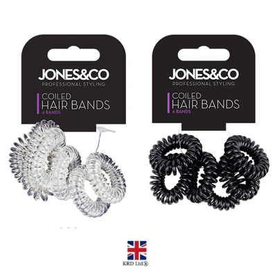 £2.98 • Buy 6pk SPIRAL HAIR Bobbles Spiral Coil Elastic Tie Bands Stretchy Wired Plastic G56