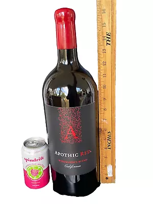 3 L 17  Apothic Red California Wine Large Empty Display Advertising Prop Bottle • $74.99