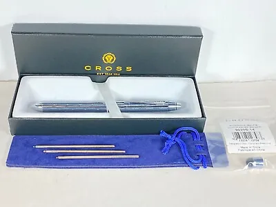 Cross Tech3+  Frosty Steel Multi-function Pen/stylus Black Red Pencil #at0090-14 • $115