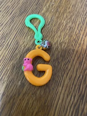 Vintage 1980s Plastic Bell Charm Rare Letter G Charm 80s Necklace • $24.99