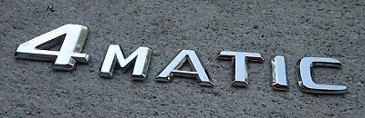 Mercedes Benz 4matic Emblem Letters Badge Decal Trunk Symbol OEM Genuine Stock  • $17.39