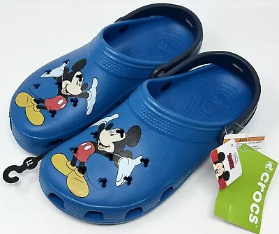 Disney Crocs Classic Mickey Mouse Vintage Clog Men's Size 12 Ultramarin/Navy NEW • $135