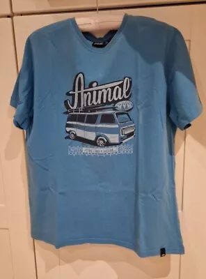 Mens Animal Camper Van T-Shirt Size L • £3