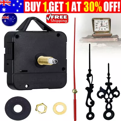 Quartz Clock Movement Mechanism Hands Wall Repair Tool Parts Kit Set Silent DIY • $11.59