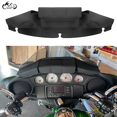 Motorcycle Windshield Bag 3 Pocket Fairing Pouch For Harley Street Tri Glide 14+ • $28.98