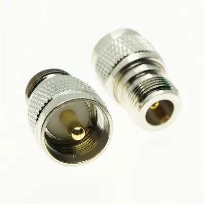 N Female Jack To SO239 UHF PL-259 PL259 Male Plug Straight RF Connector Adapter • $3.29