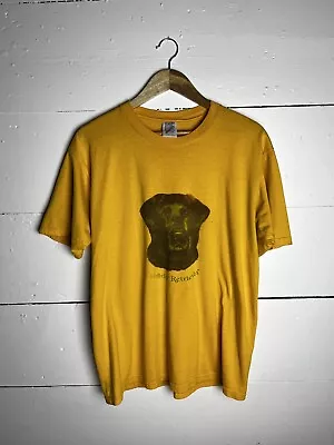 Vintage Labrador Retriever T Shirt Black Lab 80s  Animal Dog Duck Hunting Size L • $30