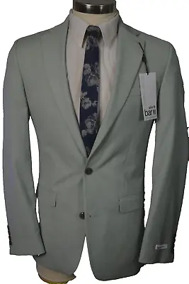NEW Bar III Mens Green Wool STRETCH SLIM FIT Sport Coat Blazer Jacket SIZE 38L • $19.95