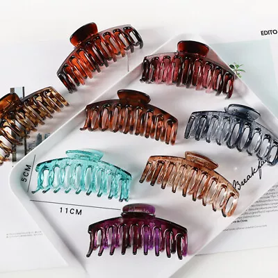 £3.79 • Buy Ladies Large Crystal Hair Claw Clips Clamps Hair Claw Hair Accessories Women Lot