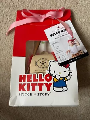 Hello Kitty Stitch & Story Baby Knitting Hat Kit Yarn • £15