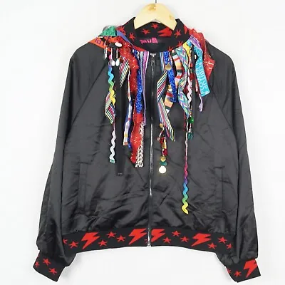 DESIGUAL STYLE:22SWEW61 Women's Bomber Jacket Size XL Black Full Zip S10277 • $59.80