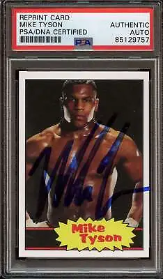 Mike Tyson Psa/dna Auto 1985 Topps Wrestling Style Hof • $150