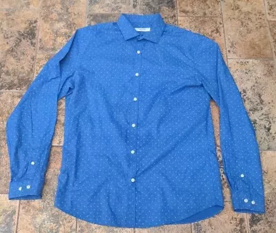 Mens Jack & Jones Long Sleeve Shirt Blue Size Medium  • £2.99