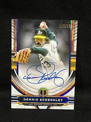 Dennis Eckersley Oakland A's 2023 Topps Tribute On Card Auto Autograph # 126/150 • $23.97