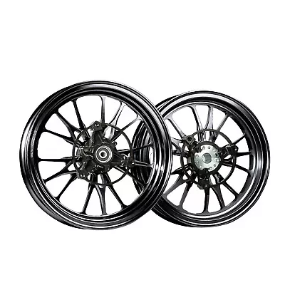Forged Aluminum Alloy Rims Wheels For Yamaha Zuma 125  2022 - 2024 - Black Color • $1021