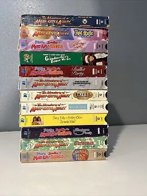 Mary-Kate & Ashley Olsen VHS Lot Of 12 Movies Kid Vision Vintage Tapes • $29.99