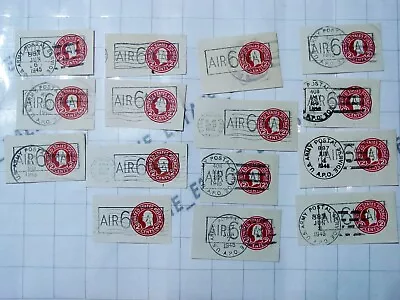 Lot 15x Collection US UC8 Cut Square Postal Envelope Wwii WW2 ARMY APO AIR 6 Set • $17.50