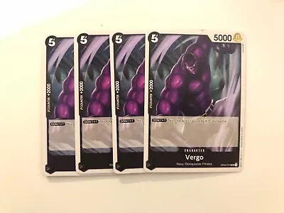 4X One Piece Card Game OP03-079 - Vergo - Uncommon (Playset Of 4) • $14.99