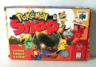 Pokemon Snap Damaged Box Only NO GAME Nintendo 64 N64 Original Empty No Inserts • $72.91