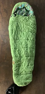 REI Kindercone 30 Degree Green Mummy Kids Sleeping Bag 70”x50” • $39