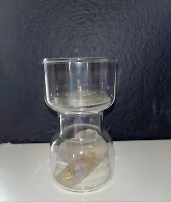 $14 • Buy Vintage Corning Pyrex THE UNCANDLE 5  Floating Candles Clear Glass Vase Holder