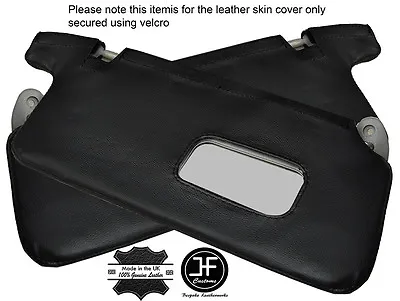 $99.20 • Buy Black Stich 2x Sun Visors Leather Covers Fits Honda Civic Ek3 Ek4 Ek9 Ej9 96-00
