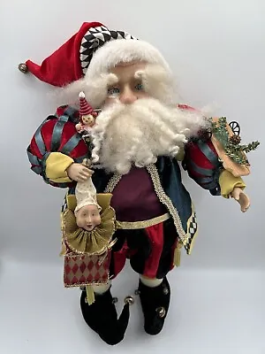 Vintage Mark Roberts Collection 20” Santa W Jack In The Box • $71.20
