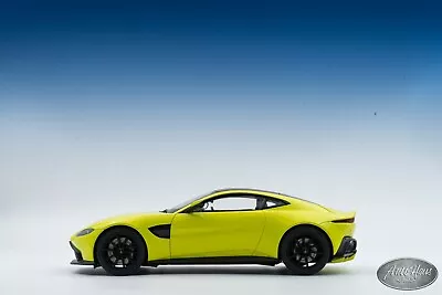 1/18 Autoart 2019 ASTON MARTIN VANTAGE LIME ESSENCE Yellow 🤝ALSO OPEN FOR TRADE • $210