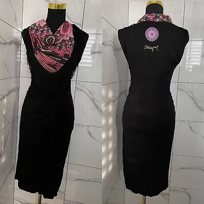 💜💜💜 Desigual Scarf Dress Size 8-10 Stretchy • $79