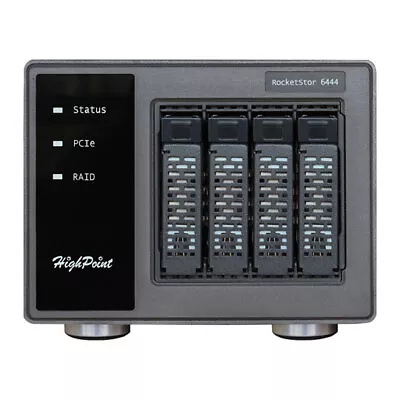 4 Bay HighPoint RocketStor SSD644 U.2/U.3 RAID Enclosure 4x Hot Swappable 2.5”  • £1104.54