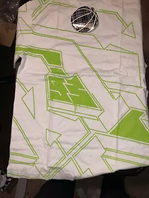 K1X Big Block Lux Tee SS/Large White/ Lime By Nation Of Hoop As Is! See Photos • $8