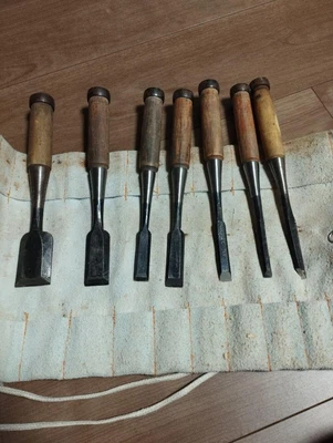 £152.39 • Buy Japanese Vintage Chisel 9set Nomi Made By Famous Blacksmith All Kanezen /9m