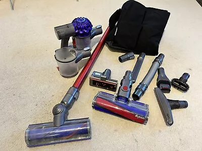 £10.50 • Buy Dyson V6 Total Clean. Includes: Several Heads. Spare Bin. Dyson Bag. Manual.