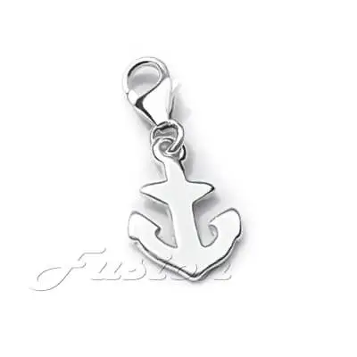 Solid .925 Sterling Silver Anchor Charm Clip-on ADD CHARM TO BRACELET CH1 • £6.99