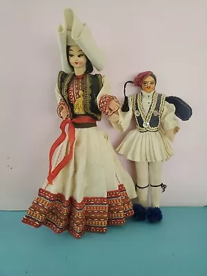 Vintage Greek Dolls Costumed  7  Man 9  Lady  • $6