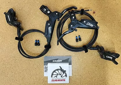 New SRAM G2 RE Hydraulic Brakes 4-Piston Front & Rear Extra Olive & Insert • $129