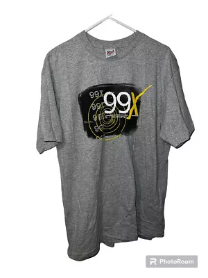 Vintage Atlanta 99X 99.7 FM Radio Single Stitch T-Shirt XL • $49.99