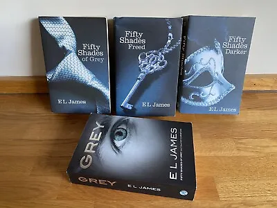 50 Shades Of Grey Book Set X 4 Fifty Shades Darker Freed Grey E L James  • £8.99