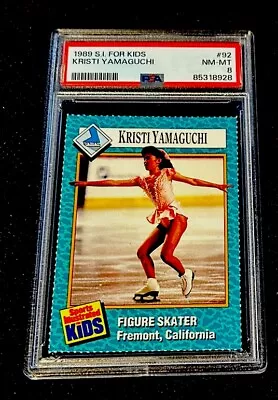 Kristi Yamaguchi Rookie Rare 1989 Si For Kids Usa Ice Skating Olympics Psa 8 • $250