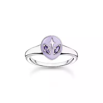 Genuine THOMAS SABO Ring With Alien Head And Violet Stones • $139