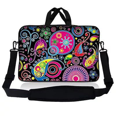 $20.95 • Buy 17.3  17.4 Laptop Sleeve Bag Case Pouch W Handle & Shoulder Strap Art Designs