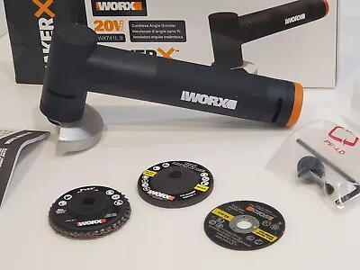 WORX 20V Li-ion MakerX BrushLess Angle Grinder Cut-Off Tool WX741L.9 • $24.75