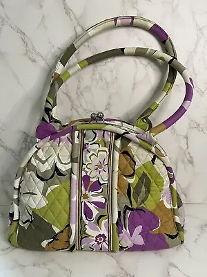 Vera Bradley Eloise Handbag Purse In Portobello Road Quilted Fabric Kiss Lock • $24.99