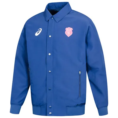 £28 • Buy New Stade Francais Paris Rugby Blue Depths Presentation Jacket BNWT Asics M