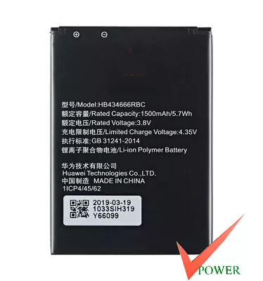 Replace Battery For Optus 4G Wifi Modem Huawei E5573 HB434666RBC • $15.80