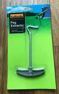 Halfords Steel Tent Peg Extractor With Plastic Handle New Free P&P UK Seller • £6.55